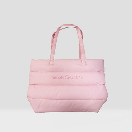 Novelties-Beauty Creations Puffer Tote Bag-Pink Large BCPTB-1 ($8 each, 3pc bundle)