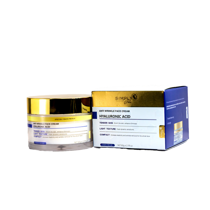 Skincare-Simply Bella Anti-Wrinkle Face Cream Hyaluronic Acid SIB1020 ($3 each, 4pc bundle)