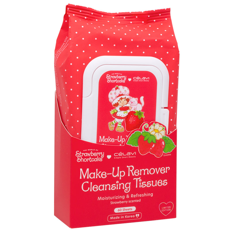 Load image into Gallery viewer, Skincare-Celavi Strawberry Shortcake Make Up Remover 60ct SS45999 ($2.75 each, 4pcs bundle)
