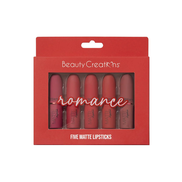 Lips- Beauty Creations Romance Matte Lipstick Set TJLS2-SET (4pc bundle, $6 each)