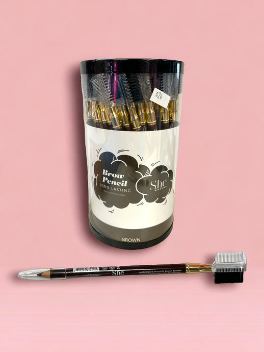 Eyebrows- She Brow Pencil JAR - BROWN EB07BR (72pc Jar)