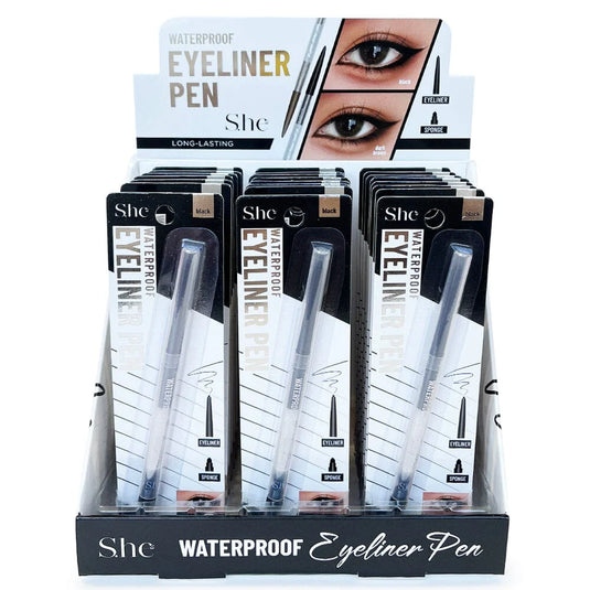 Eyes- She Waterproof Eyeliner Pen-Black EP1029BK (24pc display, $1 each)