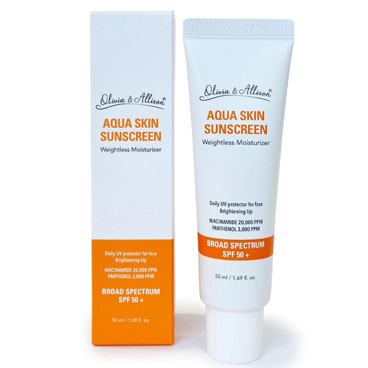 Skincare- Aqua Skin Sunscreen SPF 50+ OASS001 (4pc bundle, $5.50 each)