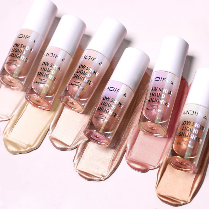 Load image into Gallery viewer, Face- Moira Glow Show Liquid Highlighter GSLH 006 Caramel Butter (3pc bundle, $3.50 each)
