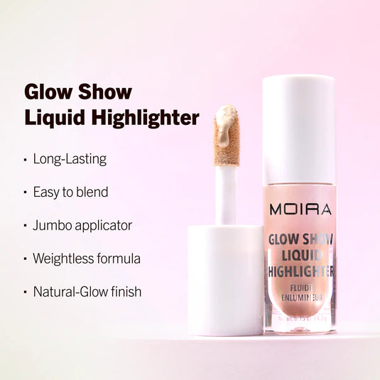 Face- Moira Glow Show Liquid Highlighter GSLH 003 Champagne Delight (3pc bundle, $3.50 each)