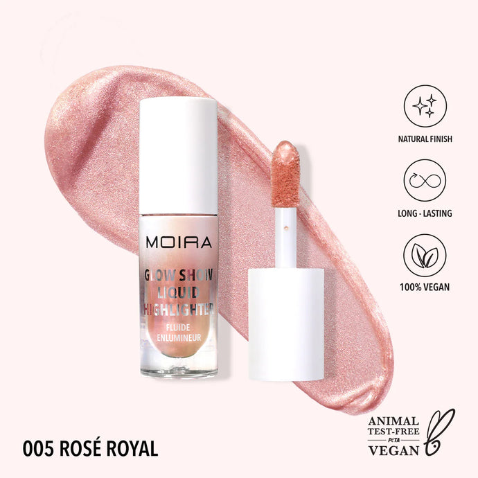 Face- Moira Glow Show Liquid Highlighter GSLH 005 Rose Royal (3pc bundle, $3.50 each)