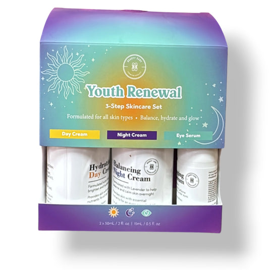 Skincare-Youth Renewal 3-Step Skincare Set KIT-KBL-001 ($8 each, 4pc bundle)