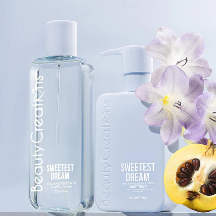 Skincare- Beauty Creations Fragrance Body Lotion & Mist- BLBSSET-02 Sweetest Dreams (4pc bundle, $6.50 each)