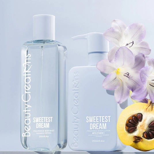 Skincare- Beauty Creations Fragrance Body Lotion & Mist- BLBSSET-02 Sweetest Dreams (4pc bundle, $6.50 each)