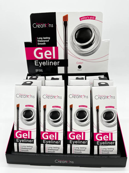 Eyeliner Gel Black Gd01 (12pc Bulk Bundle $1.10each)