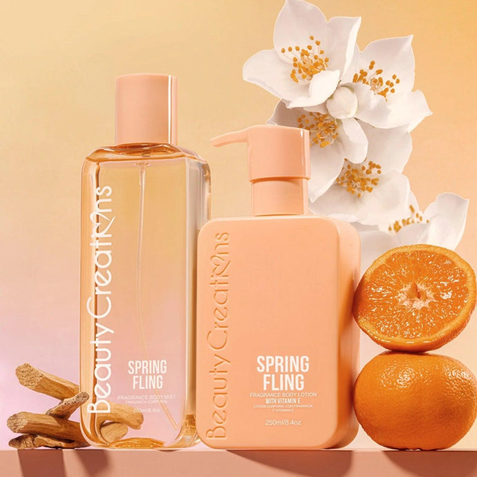 Skincare- Beauty Creations Fragrance Body Lotion & Mist- BLBSSET-09 Spring Fling (4pc bundle, $7 each)