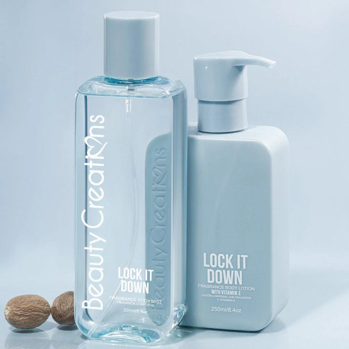 Skincare- Beauty Creations Fragrance Body Lotion & Mist- BLBSSET-10 Lock It Down (4pc bundle, $7 each)