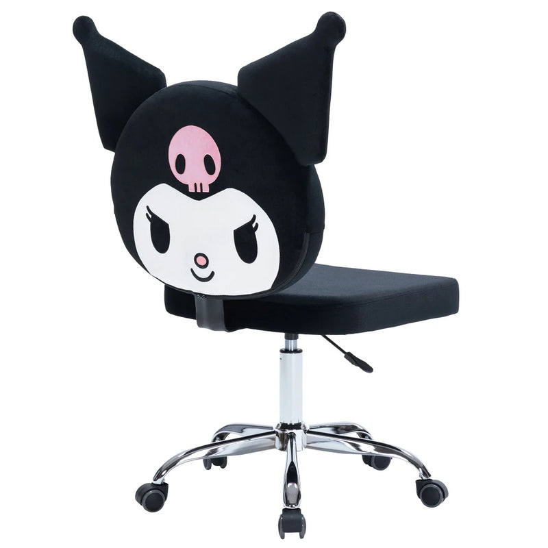 Load image into Gallery viewer, Impressions Kuromi Face Swivel Vanity Chair IVFC-KU231-BLK  (1pc)
