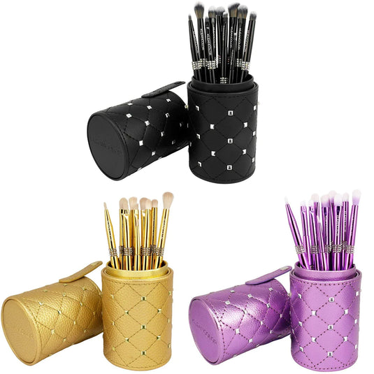 BRUSHES- Kleancolor Twinkly Love Deluxe 10pc Eyes brush set w/ holder (3pc bulk, $10 each)