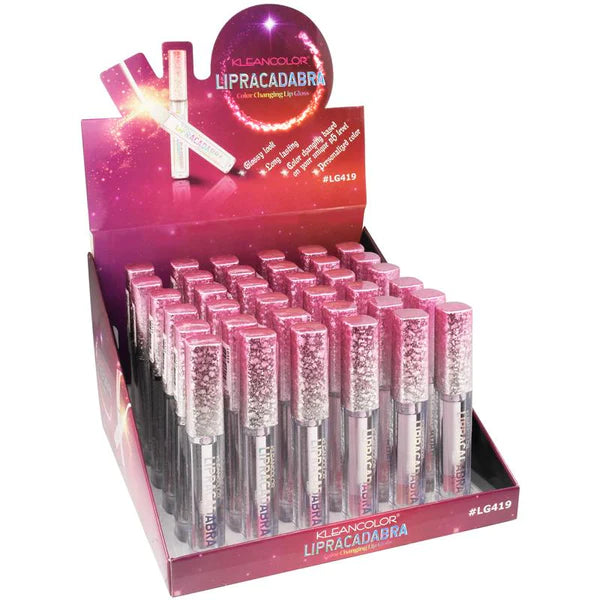 Load image into Gallery viewer, LIPS-Kleancolor Lipracadabra Color Changing Lipgloss LG419 (36pc Display)
