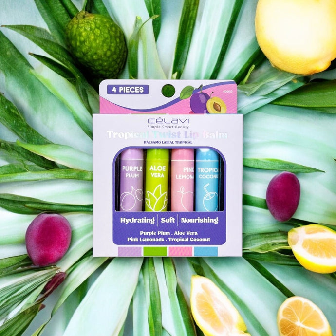 Lips- Celavi Tropical Twist Lip Balm Set 60053 (6pc bundle, $2 each)