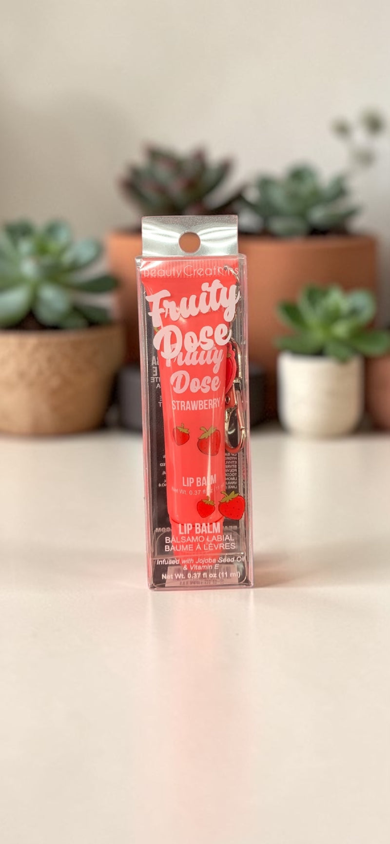Load image into Gallery viewer, Lips-Beauty Creations Fruity Dose Strawberry Lip Balm  FDLB-S ($2 each, 6pcs bundle)
