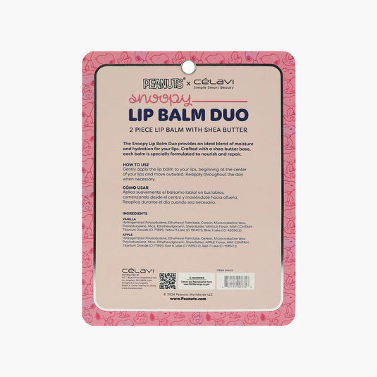 Lips-Celavi Peanuts 2pc Lip Balm With Keychain P46015 ($3.75 each, 4pc bundle)