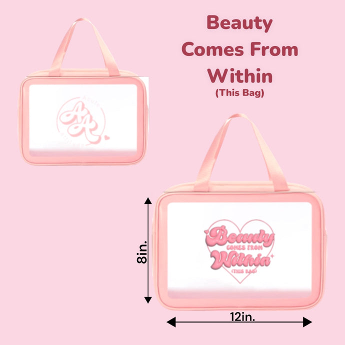 Novelties- Acute Attitude Cosmetics Makeup Travel Bag PINK (6pc bundle, $3 each)