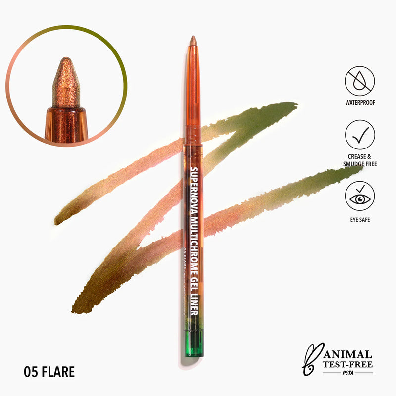 Load image into Gallery viewer, Eyes- Moira Supernova Multichrome Gel Liner 005-Flare (3pc bundle, $2.50)
