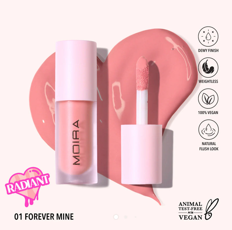 Load image into Gallery viewer, Face-Moira Love Steady Liquid Blush (001, Forever Mine) (3pc Bulk $3.50 each)
