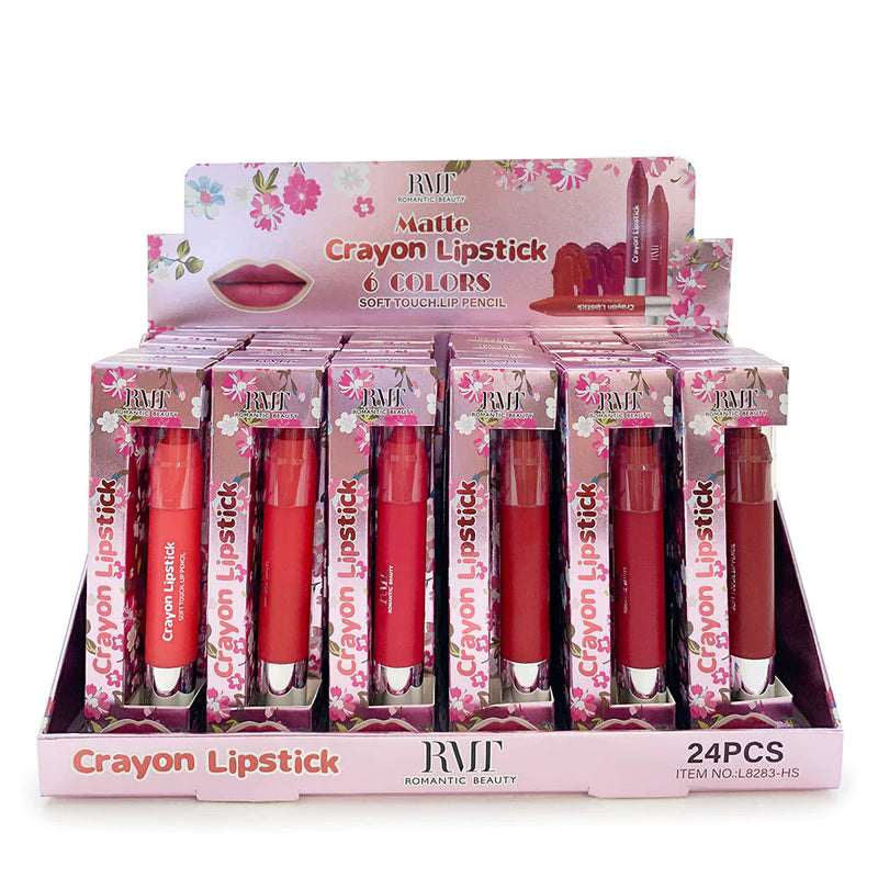 Load image into Gallery viewer, Lips- RMT Matte Crayon Lipstick REDS L8283-HS (24pc display)
