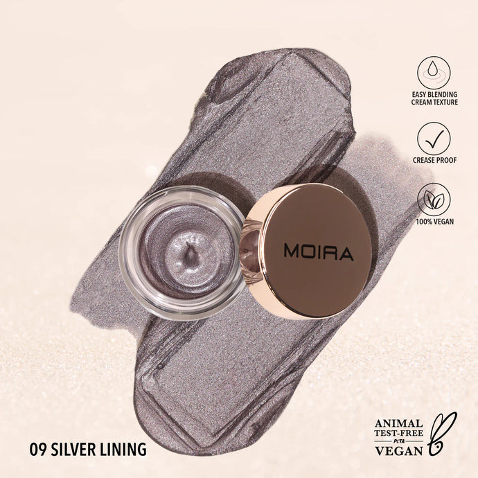 EYES- MOIRA Everlust Shimmer Cream Shadow- ESC 09 Silver Lining (3pc bundle, $3 each)