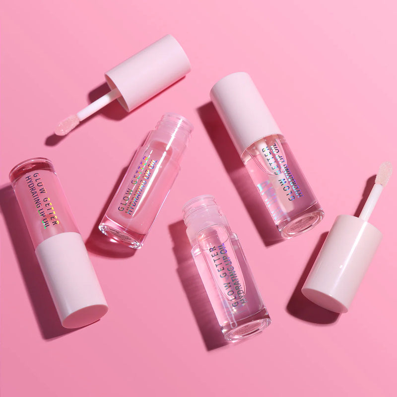 Load image into Gallery viewer, Lips- MOIRA Glow Getter Hydrating Lip Oil GLO009- Bubble Pink (3pc Bundle, $3 each)
