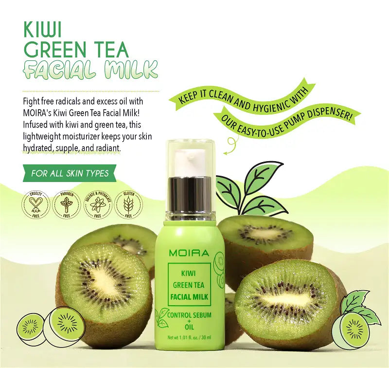 Load image into Gallery viewer, Skincare -MOIRA Kiwi Green Tea Facial Milk FMK004 (3pcs bundle, $5 each)
