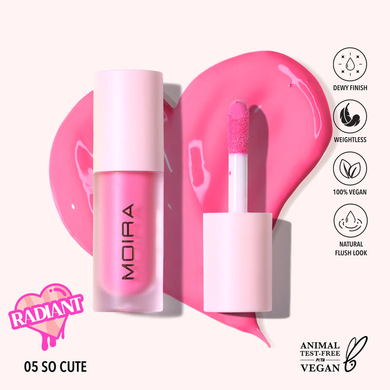 Load image into Gallery viewer, Face-Moira Love Steady Liquid Blush (005, So Cute) (3pc Bulk $3.50 each)
