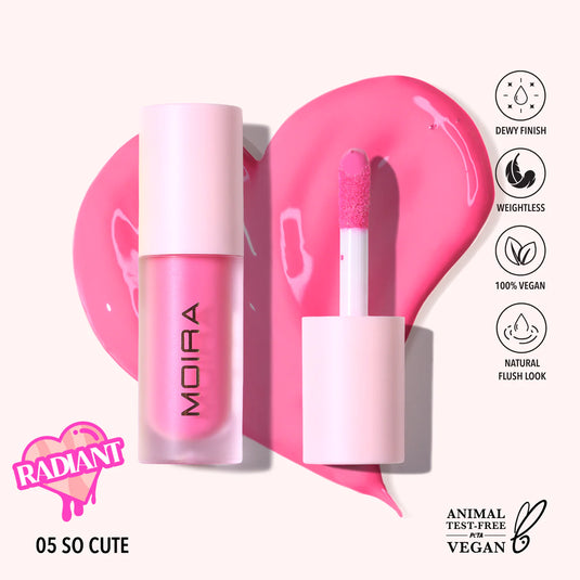 Face-Moira Love Steady Liquid Blush (005, So Cute) (3pc Bulk $3.50 each)