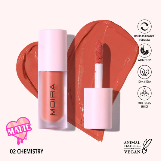 Face-Moira Love Steady Liquid Blush (002, Chemistry) (3pc Bulk $3.50 each)