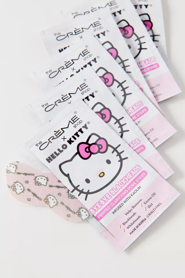 Load image into Gallery viewer, Skincare- Crème Hello Kitty Bye Bye Blackheads Pore Strips HKBB8723 (6pc pack, $6 each)
