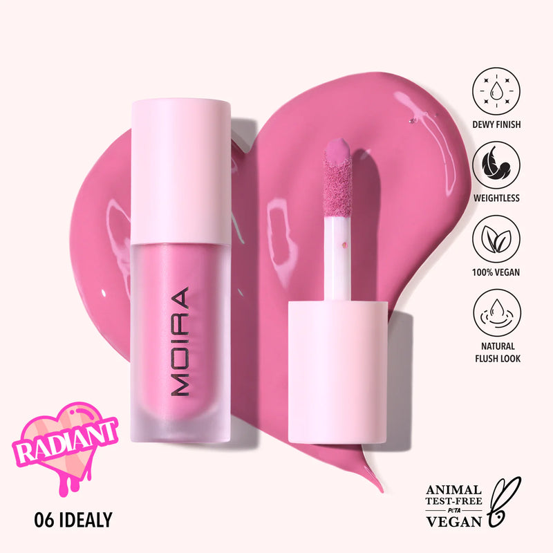 Load image into Gallery viewer, Face- Moira Love Steady Liquid Blush (006, Idealy) (3pc Bulk $3.50 each)
