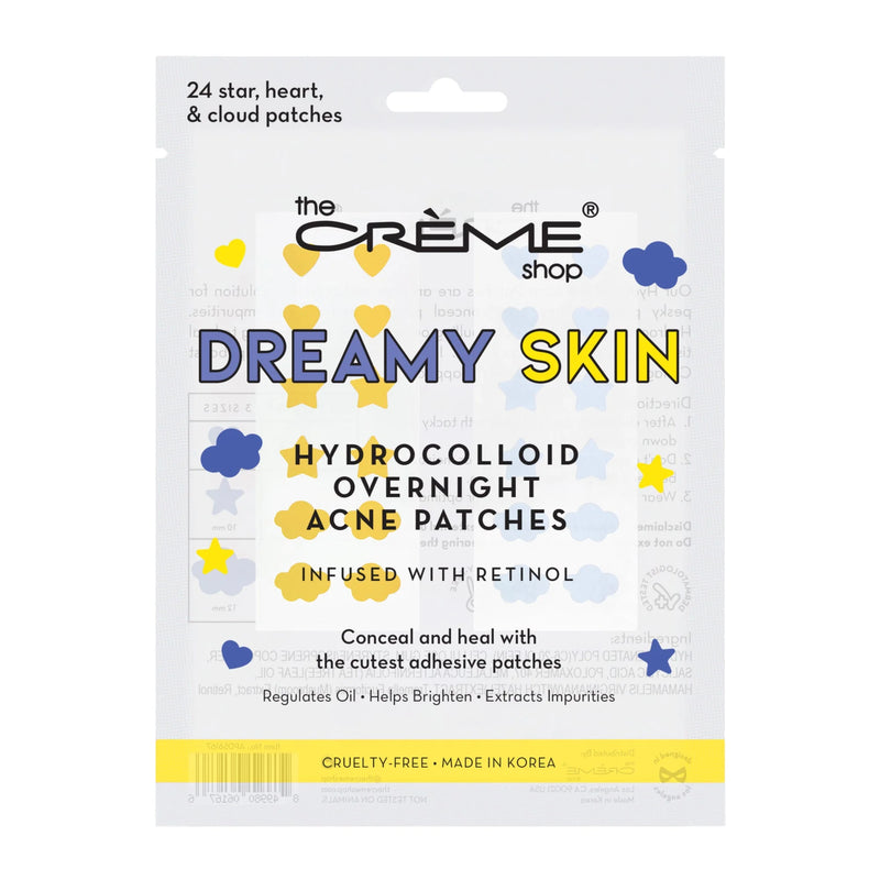 Load image into Gallery viewer, The Crème Shop Dreamy Skin - Hydrocolloid Overnight Acne Patches | Infused with Retinol APDS6167 (6pc pack,$2.50 each)
