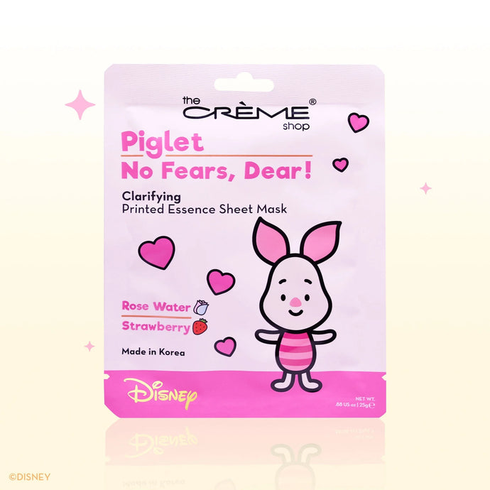 Skincare- The Crème Shop x Disney NO FEARS, DEAR! Piglet Printed Essence Sheet Mask PFSM7839-1 (6pc pack was $2.00 each, now $1.70)