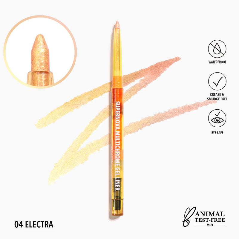 Load image into Gallery viewer, Eyes-  Moira Supernova Multichrome Gel Liner 004-Electra (3pc bundle, $2.50)
