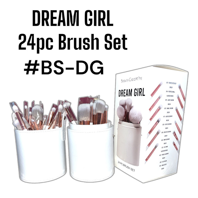 Load image into Gallery viewer, Beauty Creations Dream Girl 24pc brush set BS- DG (3pcs bundle, $15 each)
