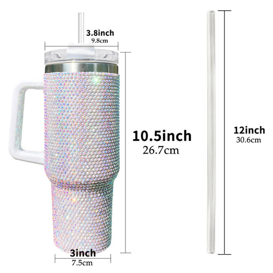 Novelties- 40 OZ Bling out Tumbler w straw (5pc Bundle,$8 each)