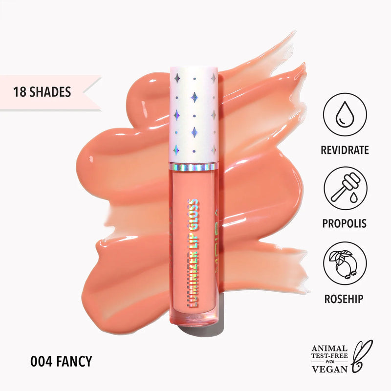 Load image into Gallery viewer, Lips- Moira Luminizer Lip Gloss- LLG 004 Fancy (3pc bundle, $3.50 each)
