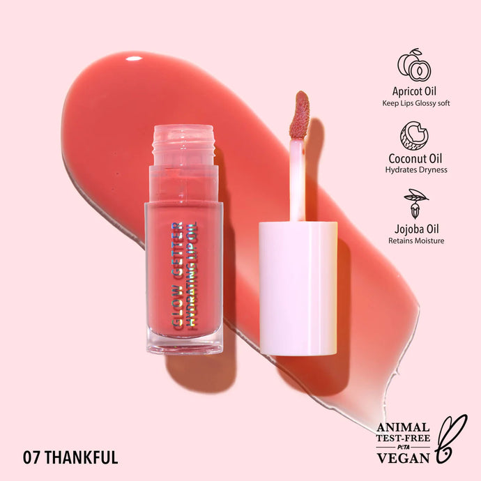 Lips- MOIRA Glow Getter Hydrating Lip Oil GLO007- Thankful (3pc Bundle, $3 each)