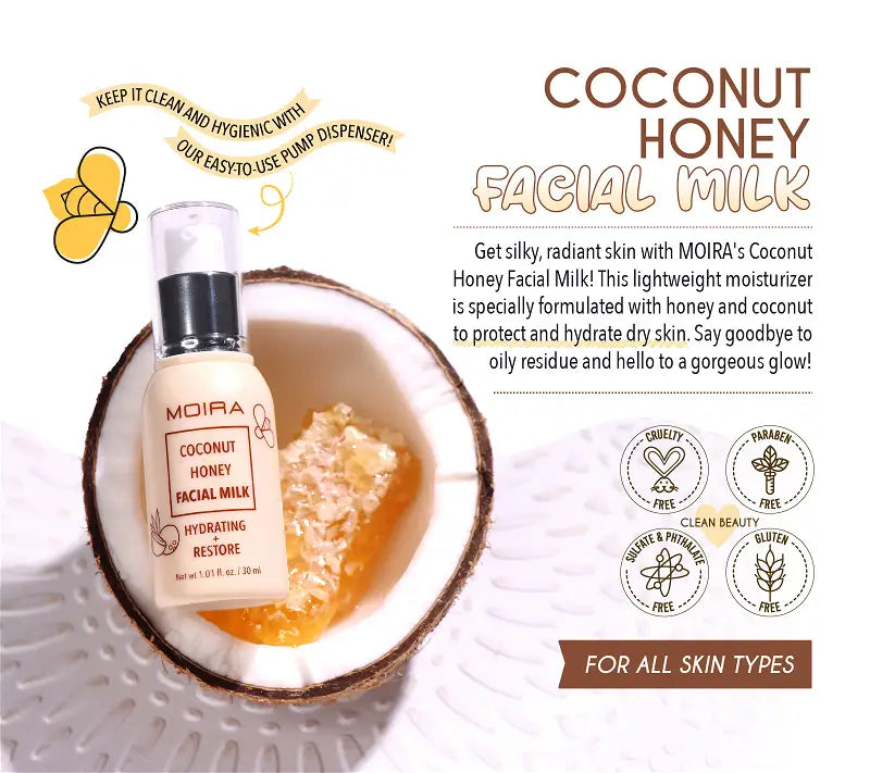 Load image into Gallery viewer, Skincare -MOIRA Coconut Honey Facial Milk FMK003 (3pcs bundle, $5 each)
