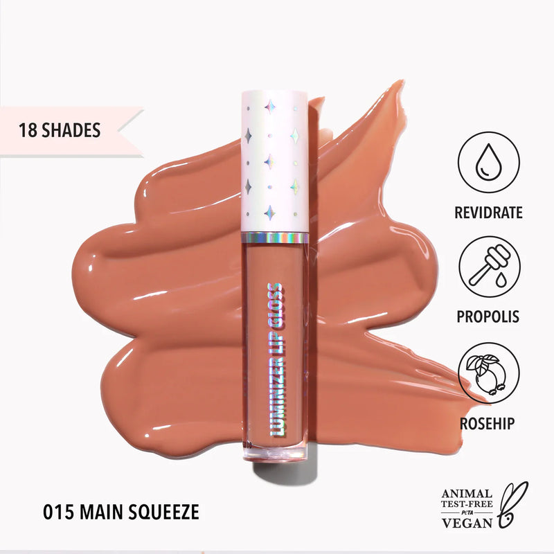 Load image into Gallery viewer, Lips- Moira Luminizer Lip Gloss- LLG 015 Main Squeeze (3pc bundle, $3.50 each)
