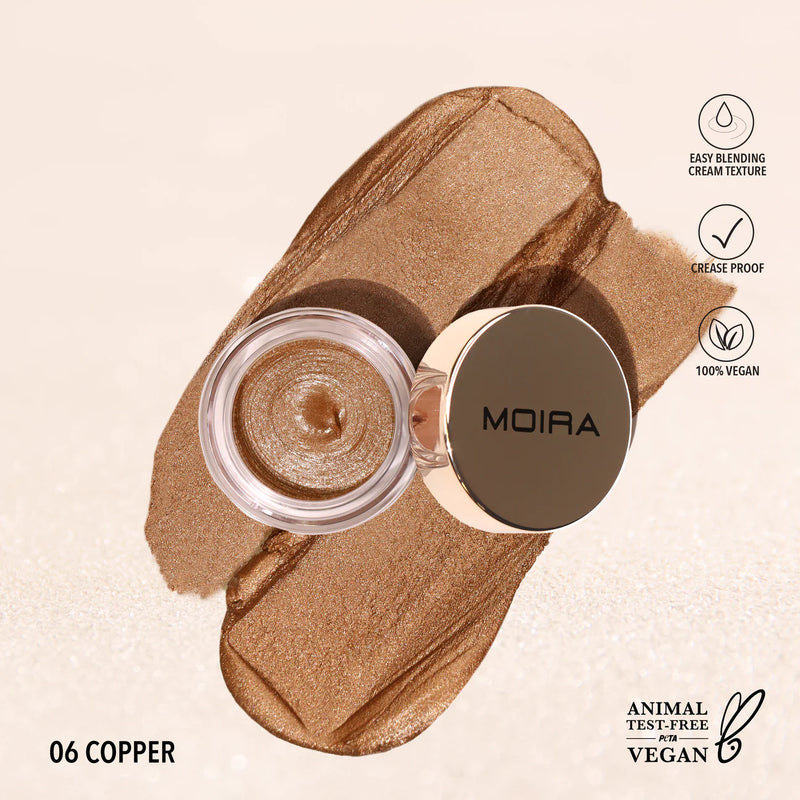 Load image into Gallery viewer, EYES- MOIRA Everlust Shimmer Cream Shadow- ESC 06 Copper (3pc bundle, $3 each)
