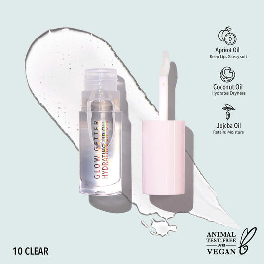 Lips- MOIRA Glow Getter Hydrating Lip Oil GLO010- Clear (3pc Bundle, $3 each)