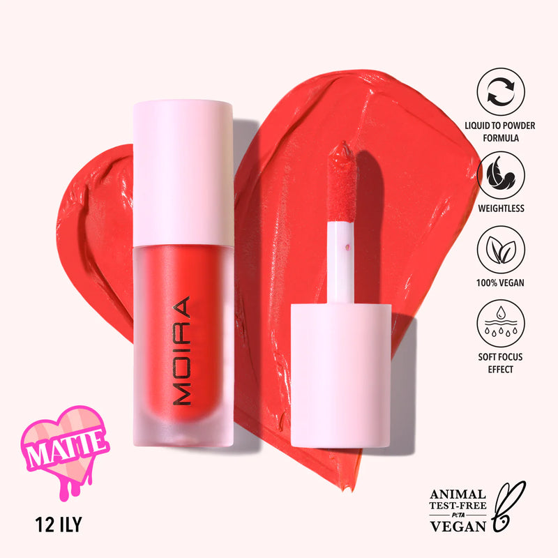 Load image into Gallery viewer, Face- Moira Love Steady Liquid Blush (012, ILY) (3pc Bulk $3.50 each)
