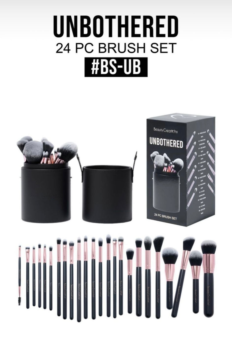 Load image into Gallery viewer, Beauty Creations Unbothered 24pc brush set BS- UD (3pcs bundle, $15 each)
