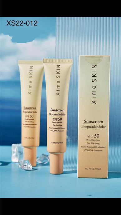 Skincare- Xime Skin Sunscreen SPF50 XS22-012 (12pc display, $4 each)