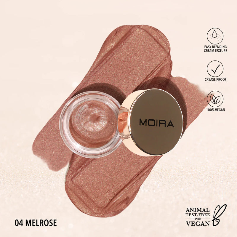 Load image into Gallery viewer, EYES- MOIRA Everlust Shimmer Cream Shadow- ESC 04 Melrose (3pc bundle, $3 each)
