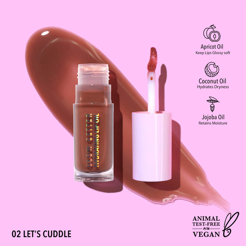 Load image into Gallery viewer, Lips- MOIRA Glow Getter Hydrating Lip Oil GLO002- Let’s Cuddle (3pc Bundle, $3 each)
